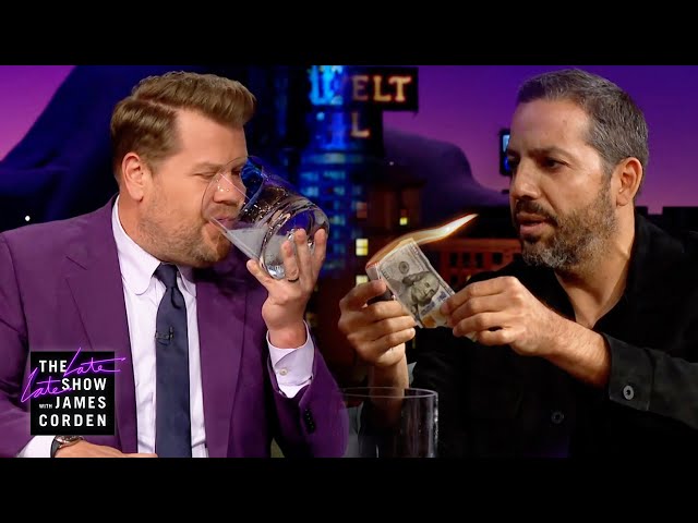 David Blaine Burns $100 Bill and James Drinks The Ashes