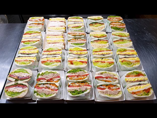 Korean Sandwich master, Ham egg sandwich, Tuna sandwich, Ham cheese sandwich, Korean street food