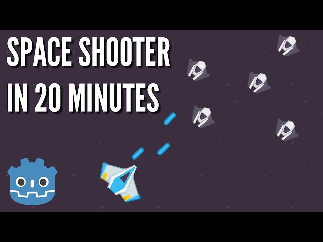 How To Make a Space Shooter in 20 Minutes (Godot Engine)