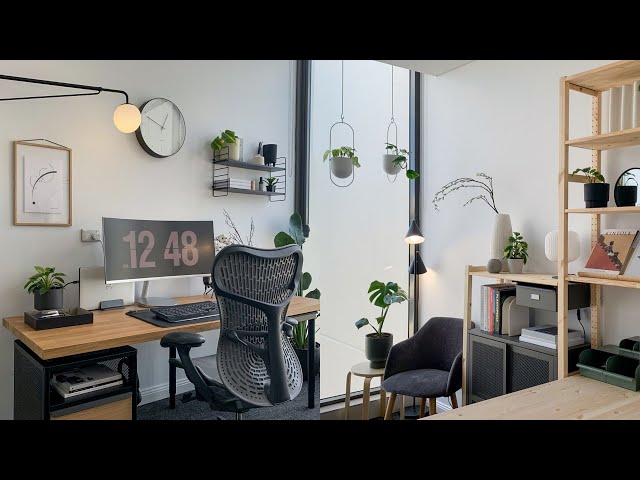 Home Office Desk Setup + Design Studio Tour (DIY IKEA Hacks)