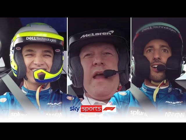 MUST WATCH! Norris and Ricciardo race Zak Brown around Silverstone! 🏎️