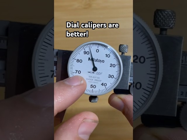 Dial calipers vs. digital calipers #caliper #diy #machinist