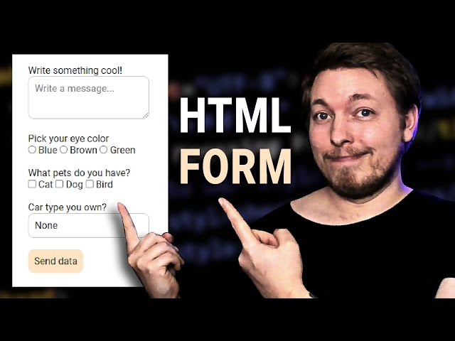 28 | HOW TO CREATE & STYLE FORMS IN HTML | 2023 | Learn HTML and CSS Full Course for Beginners