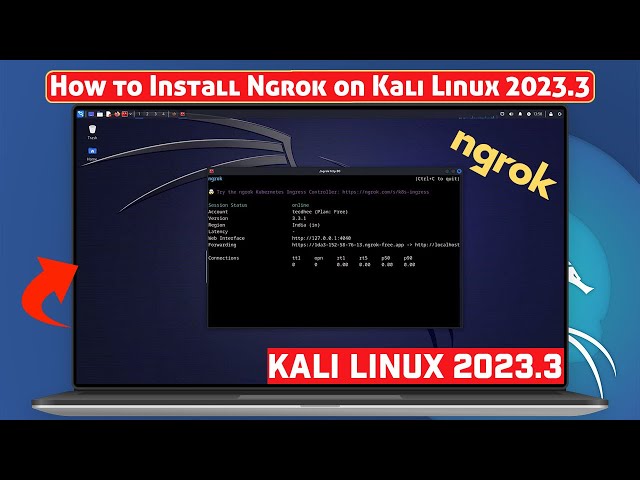 How to Install Ngrok on Kali Linux | Tutorial Kali Linux 2023.3