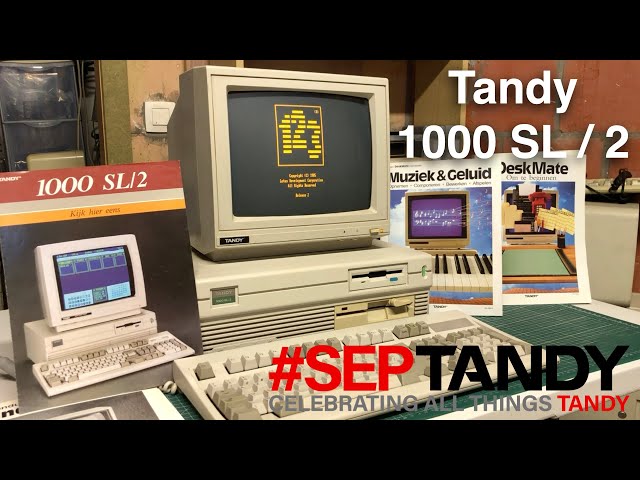 Tandy 1000 SL/2 overview Part 1 - #SepTandy