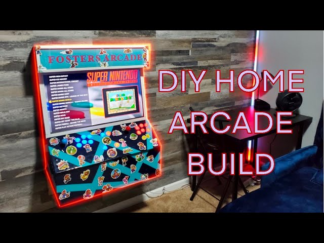 DIY Wall Mounted Home Arcade System using Raspberry Pi 3B+ | Low Profile | Full Tutorial