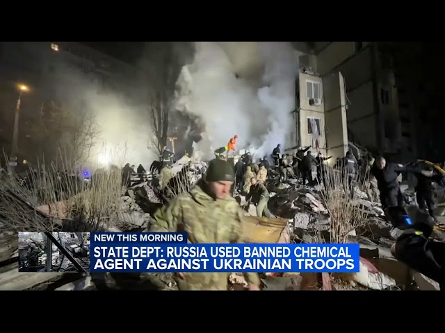 US says Russia used banned chemical agent against Ukrainian troops