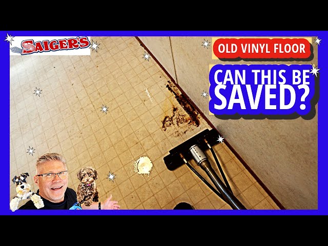 How Can we Clean these OLD Vinyl Floors? We Uncover the Magic Transformation!