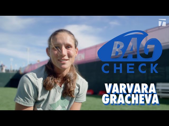 Varvara Gracheva is Ready for the Court and the Canvas | Bag Check 2023