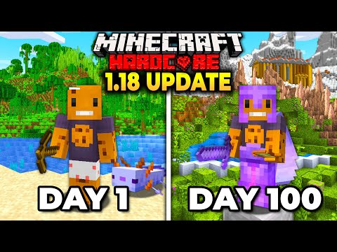 I Survived 100 Days on the 1.18 UPDATE in Hardcore Minecraft... Here's What Happened