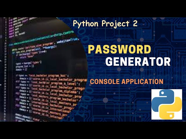 Password Generator || Python Projects for Beginners #2