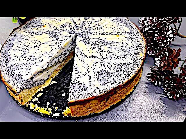 You will definitely love this 🎂NEW YEAR CAKE with poppy seeds!