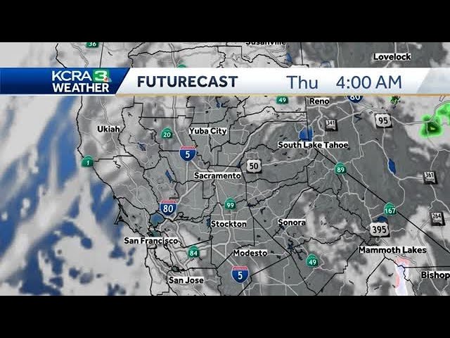 Mild temperatures continue with an increasing chance for showers in Northern California