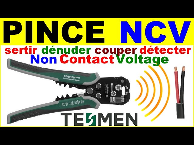 Pince à sertir dénuder couper détection de tension fil électrique NCV  TESMEN  tws-322 électronique