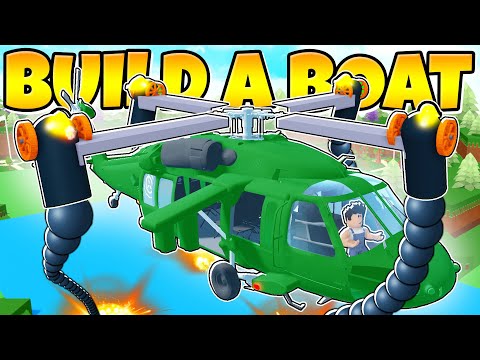 I BUILT A CANON POWERED HELICOPTER In Build a Boat!