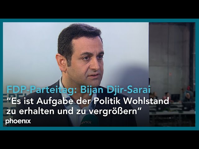 Interview mit Bijan Djir-Sarai (FDP, Generalsekretär) vom FDP-Bundesparteitag | 27.04.2024
