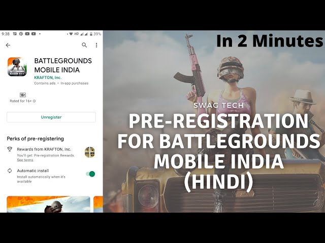 PRE REGISTRATION BATTLEGROUNDS MOBILE INDIA | PUBG MOBILE INDIA