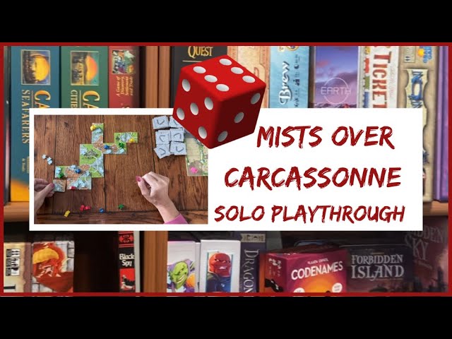 Mists Over Carcassonne: Solo Board Game Playthrough and How to Play #boardgames