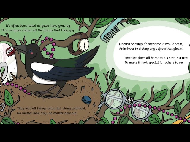 The Messy Magpie eBook | Recycling Story for Kids | Habitat Read Alouds | Twinkl USA