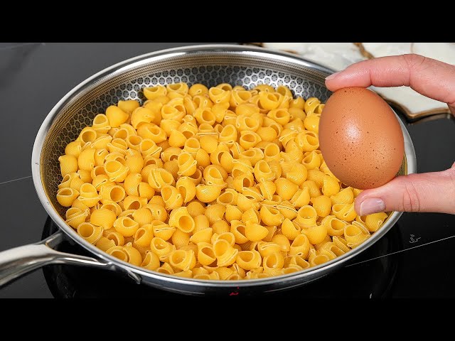 Just pour the eggs over the pasta! A quick and incredibly tasty recipe!