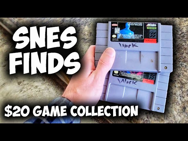 Super Nintendo Thrift Finds | $20 Game Collection Ep 7
