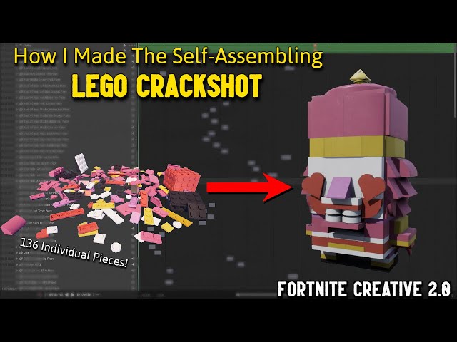 How I Made The Self Assembling Lego Crackshot | Fortnite Creative 2.0