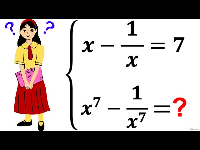 Olympiad Question | Learn to find the value of x^7-(1/x^7) | Math Olympiad Preparation