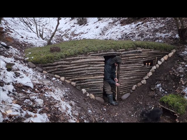 I BUILT A SHELTER IN THE FOREST!! AND LIVED THERE FOR 2 MONTHS!