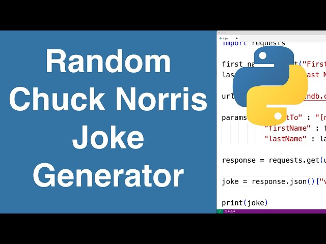 Random Chuck Norris Joke Generator | Python Example