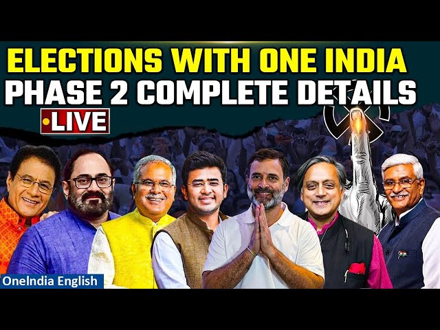 Lok Sabha Poll Phase 2 LIVE: Polling for Phase 2 ends | Key highlights of the day | Oneindia