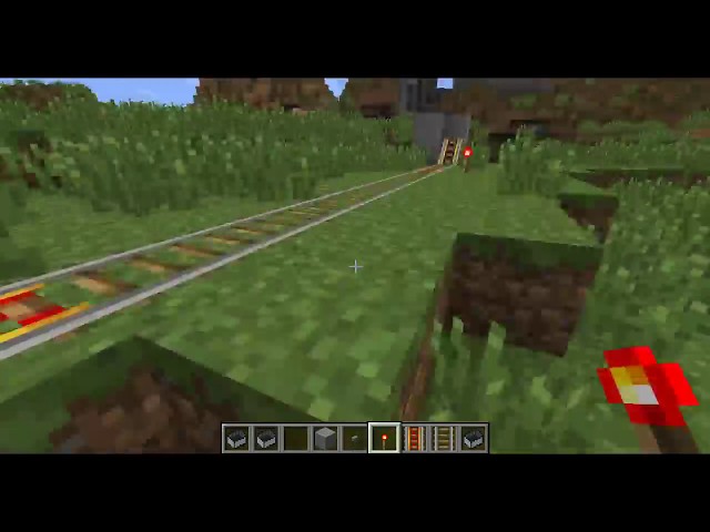 Minecraft - Powered Rail and Minecart Basic Track Setup