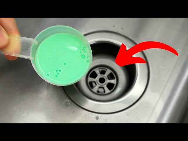 🔥This cleans the drain better than a car! Amazing! The smell disappears