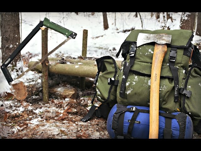 Gear for a 2 Night Bushcraft Camp in the Snow