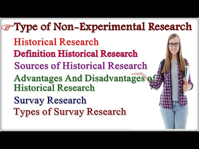 Types of Non-experimental research I गैर-प्रयोगात्मक अनुसंधान के प्रकार