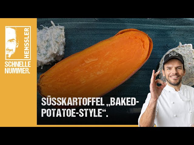 Schnelles Süßkartoffel "Baked-Potatoe-Style" Rezept von Steffen Henssler | Günstige Rezepte