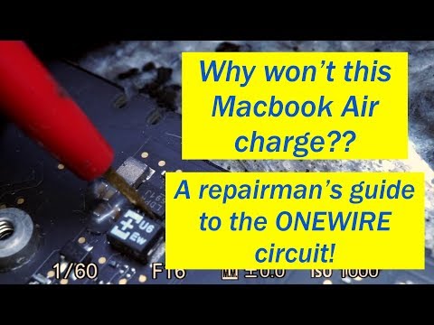 Macbook Air no green light: A technician's guide to the ONEWIRE circuit!