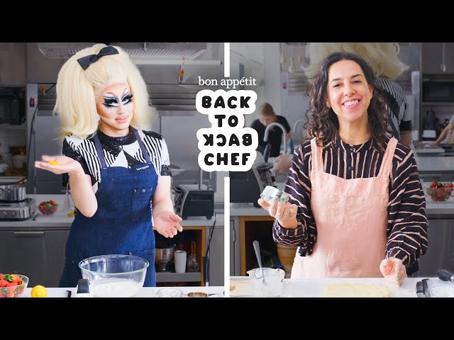 Trixie Mattel Tries to Keep Up with a Professional Chef | Back-to-Back Chef | Bon Appétit