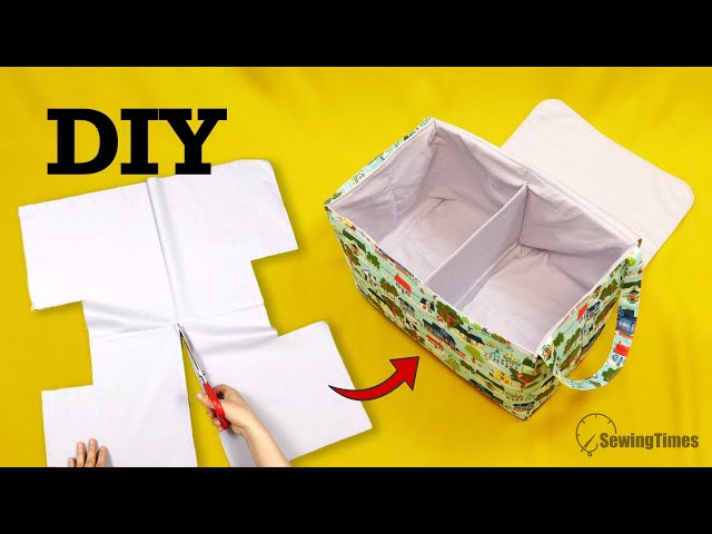📌DIY Fabric Storage Box with Divider - Organize Your Space!
