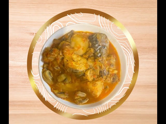 Cocoyam with fish