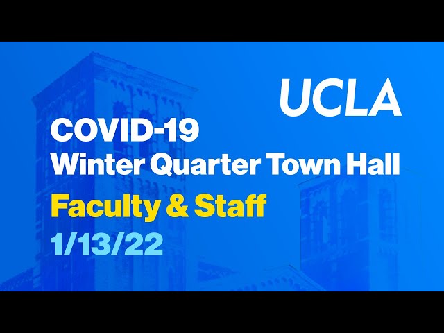 COVID-19 Town Hall for Faculty and Staff - January 13, 2022