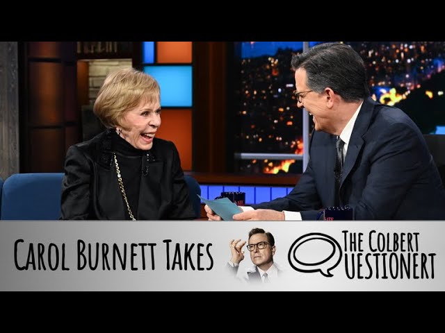 Carol Burnett Takes The Colbert Questionert