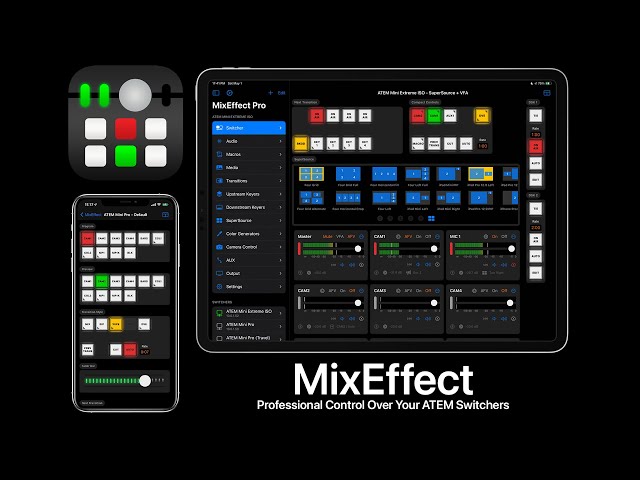 MixEffect Tutorial - SuperSource, Macros, Switcher Pages, Video Follows Audio, and More!