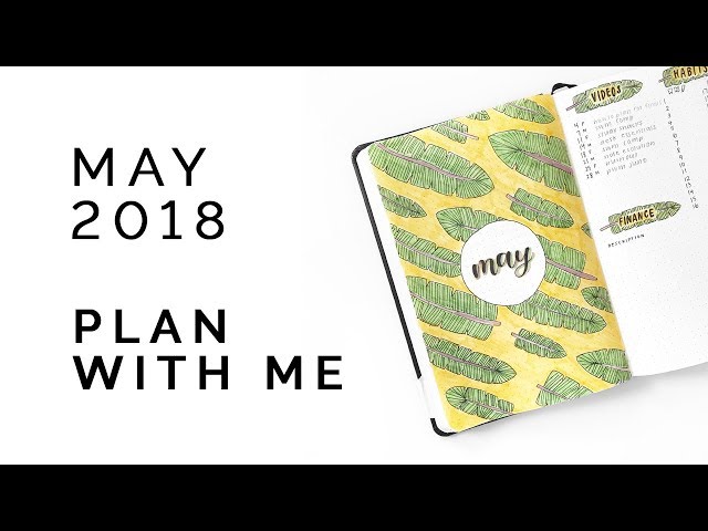 bullet journal plan with me 🌵 may 2018