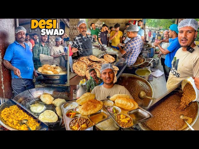 Rs.49/- Only Desi Ghee Wala Amritsari Kulcha & Delhi Pharganj Style Chole Bhature Street Food India
