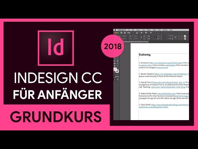 Adobe InDesign CC (2018) Grundkurs für Anfänger (Tutorial)