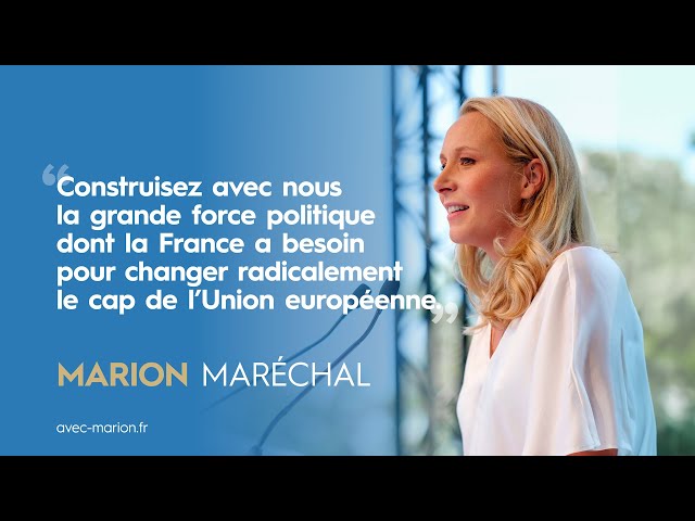 Élections européennes : premier discours de campagne de Marion Maréchal