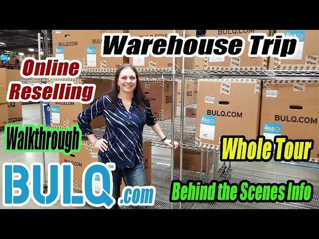 Bulq.com Whole Warehouse Tour Walk Through- Online Reselling-Pallets & Boxes