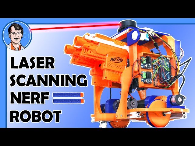 Autonomous NERF Robot controlled by LIDAR