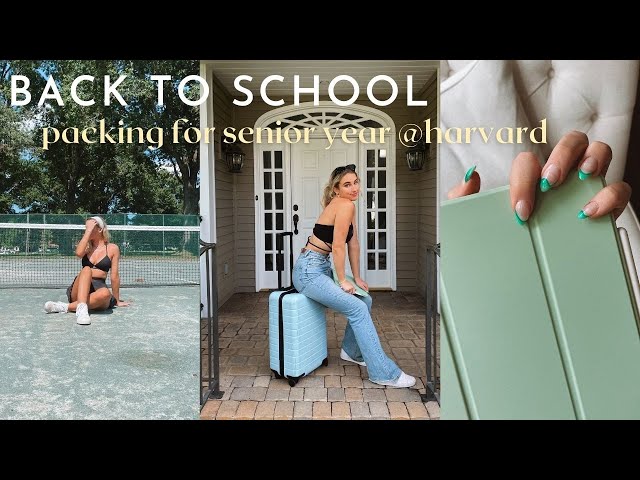 BACK TO SCHOOL: packing + getting ready for senior year at harvard
