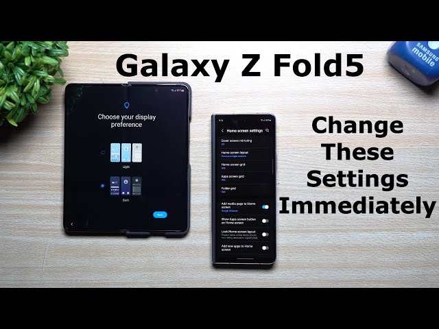 Galaxy Z Fold5 - Change These Settings Immediately
